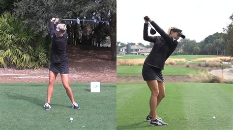 ladies golf swing in slow motion|lexi thompson golf swing video.